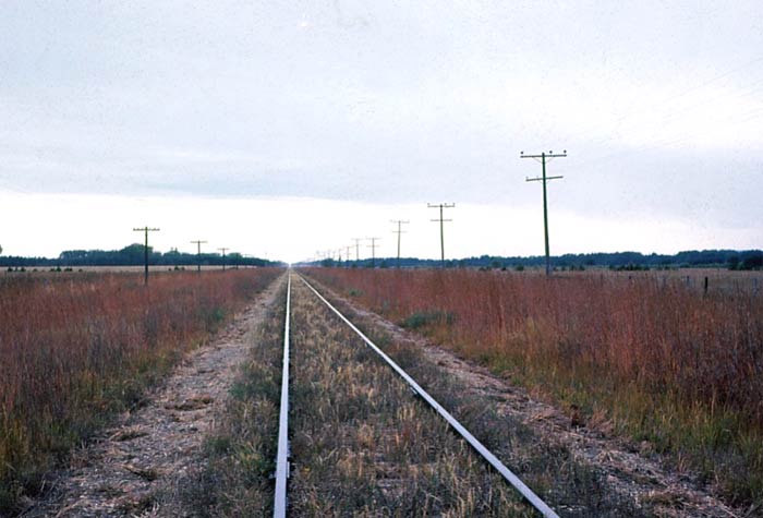 Railroad prairie located 16 miles west of Madison, Wisconsin, taken in 1964